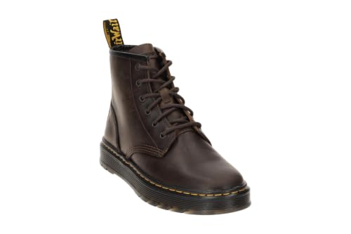 Dr. Martens Brookline Chukka Dark Brown Crazy Horse Platform pour homme, marron, 44 EU