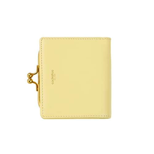 Cockatoo Stylish Women's Wallet with Genuine Nappa Leather, Bi-Fold Design, Kiss-Lock Coin Pocket and ID Window - Perfect for Small Essentials! (Mango)2