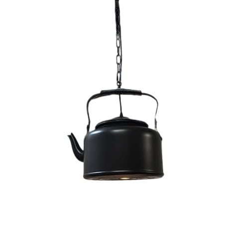 Lustre industriel théière LED luminaire suspendu table à manger et café design intérieur
