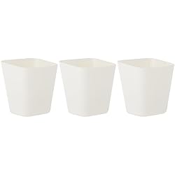 Ikea NEW SUNNERSTA - Contenedor (3 unidades), color blanco