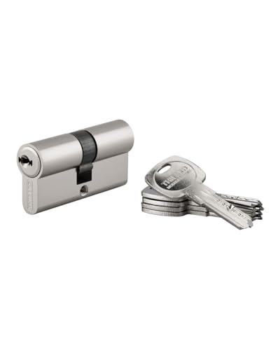 THIRARD Cylindre de serrure Trafic 6, Double Entrée, 30x30 mm, Nickel