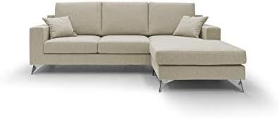 HOMIT ITALIAN HOME INTERIORS Divano Fisso in Tessuto Morbido Impermeabile Modello Vertigo