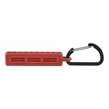 Screwdriver Bit 10-Hole Black, Orange, And Red Drill Bit And Screwdriver Bit Holder with Carabiner And Hanging Buckle Storage Strip (Red) Screw Driver,Portable Screwdriver Set,Desarmador