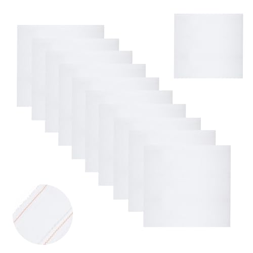 Storystore 10 PCS Aida 6 Count Cross Stitch Fabric 15 x 15 cm Cotton Aida Fabric for Embroidery Cross Stitch Accessories and Supplies for DIY Craft Needlework