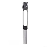 CYRENT 8–40 mm Karbonstahl-Holzbearbeitungsbohrer, konischer Zapfendichtungsstopper, Schneider für professionelle Dübelverbindung, Holzmöbelherstellung, Tischlerei (12 mm)