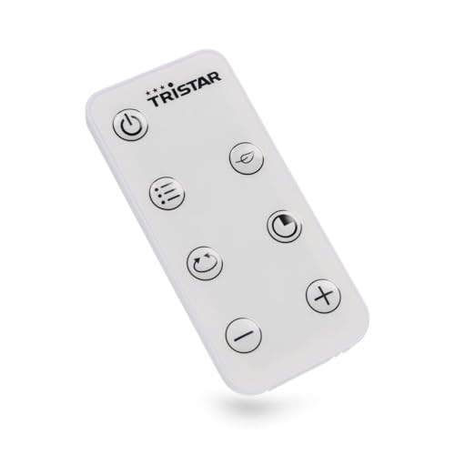 Tristar KA-5098 Calefactor de torre (cerámico), temporizador 24 h, Oscilación, con pantalla, mando, termostato ajustable, 3 posiciones (2 de calor y 1 de aire frío) y antivuelco, 2000 W - imagen 6