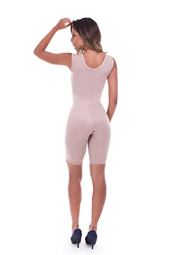 Cinta Bermudinha Alta Compressão Pós Cirurgia Biobela Modeladora Quadril Cintura Bumbum (P, BEGE)