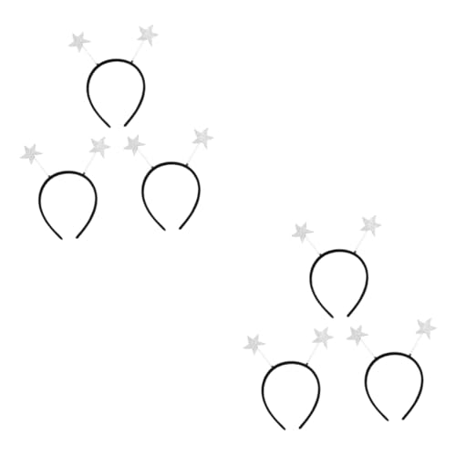 SUNCN 6 ̃wAoh X^[ߑ ̎q̃wAANZT[ wbh{bp[ 킢NX}XwAt[v q̂߂̃p[eB[pi LbYwAANZT[  Silver Vo[×2 Size 1x2pcs