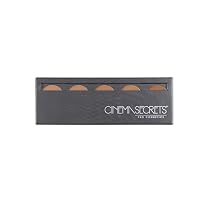 Cinema Secrets Ultimate Foundation 5-in1 Palette - Buildable Coverage, Long-Wear Matte Finish, Paraben-Free, Color Correct, Contour & Highlight with Buildable Full Coverage