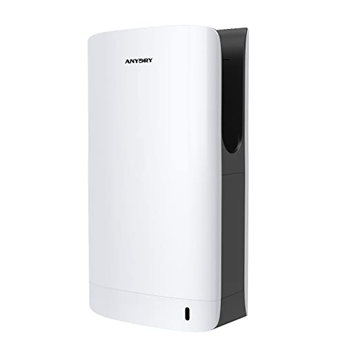 anydry 2065 Doppelseitiger Händetrockner HEPA Filter Effizient ABS Weiß Cover