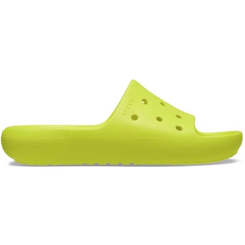 Crocs Kids Classic Slide V2 (crianças pequenas/crianças grandes) - Slides para crianças - Cabedal de EVA termoplástico - Acidez vegana 2 crianças pequenas M