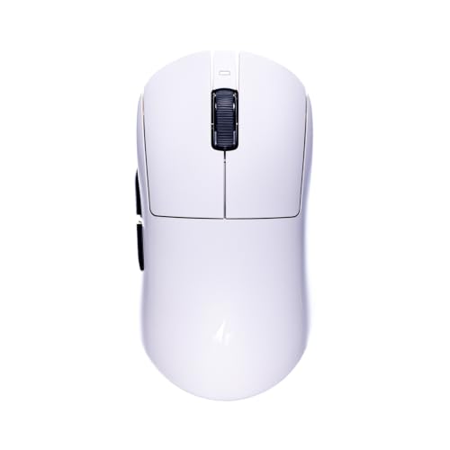 Image of ATK Dragonfly A9 Ultimate+ Wireless Gaming Mouse, PAW3955 Master Sensor, DPI up to 50,000, 55g Lightweight, 8K Polling, 800 Hr Battery Life, All-New Nano Coating, Dual-Mode 2.4G /Wired - White