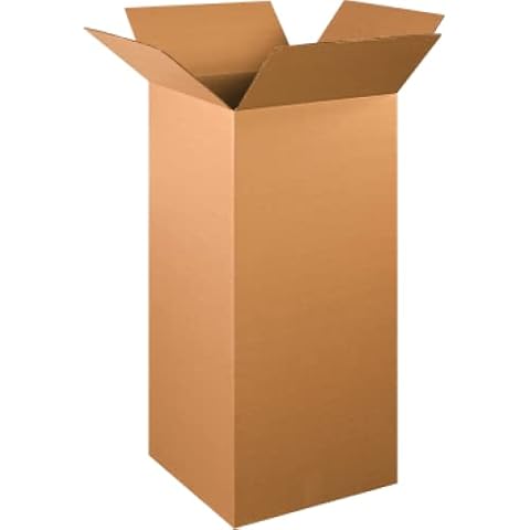BOXES FAST 16 x 16 x 36 Corrugated Cardboard Boxes, Tall 16"L x 16"W x 36"H, Pack of 10 | Shipping, Packaging, Moving, Storage Box for Home or Business, Strong Wholesale Bulk Boxes Cover