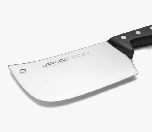 Arcos Hackmesser für Knochen und Fleisch 160 mm - Rechteckiges Design aus Edelstahl, Griff aus Polyoxymethylen - Schwarz, Serie Universal – Ansicht 2