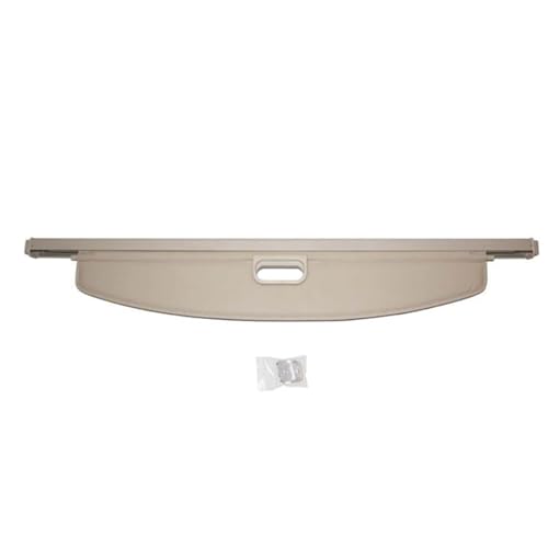 WQLBMFC Car Retractable Cargo Cover for Cadillac SRX 2010 2011 2012 2013 2014 2015 2016, Rear Trunk Luggage Security Shield Shade Curtain Shelves Waterproof Cargo Shade, Car Accessories,Beige