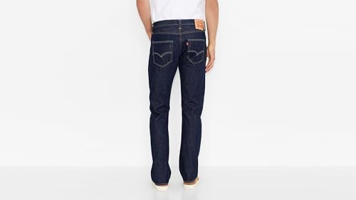 Levi's 501 Original Jeans Erkek Kot Pantolon Dark Indigo (0015) 33W / 30L - Görsel 6