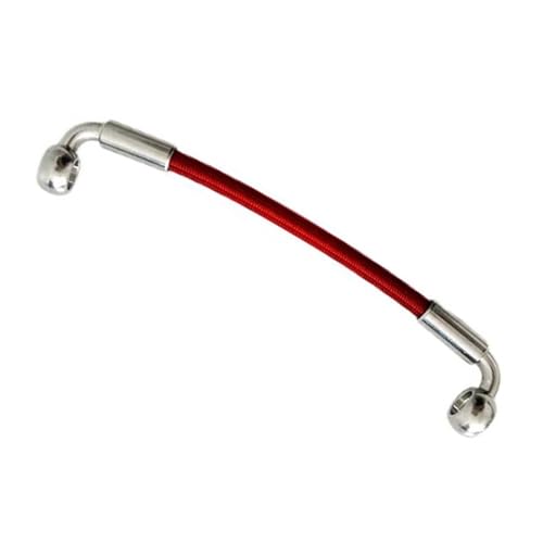 Durite de frein tressee acier AN3 10mm de 240cm avec raccord banjo pour circuit moto