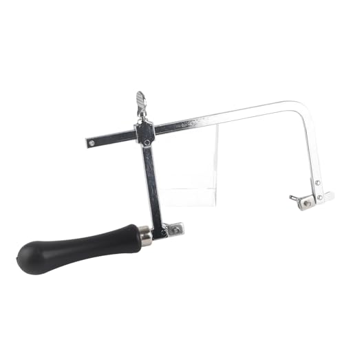 Jewelry Saw Frame Kit, Adjustable Sawbow U Shape Hacksaw Adjustable Sawbow U Shape Hacksaw DIY Hand Tools Hand Tool Saw for Jewelry Craft (Sawbow Only) (Saw Plus 12 Saw Blades)
