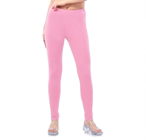 Image of Thrifty Thread Women's Cotton Full Length Leggings | Soft & Comfortable Leggings | High Waist | Regular Fit