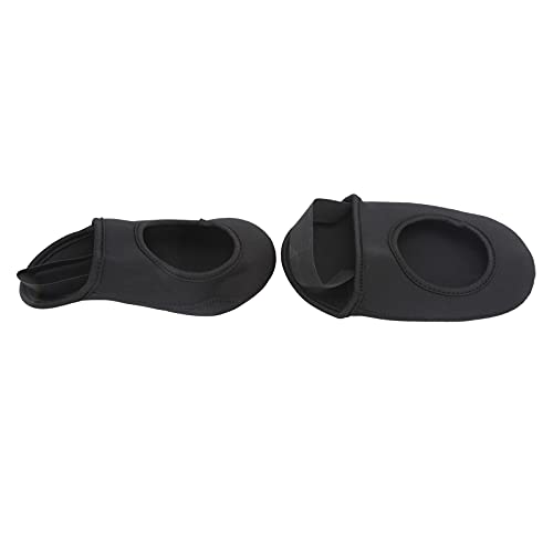 Cubiertas para la punta del calzado de ciclismo, impermeables y cortaviento, para calor y protección, cubremitad ajustable para ciclismo al aire libre, de neopreno negro para entusiastas (2,0 oz) miniatura 3