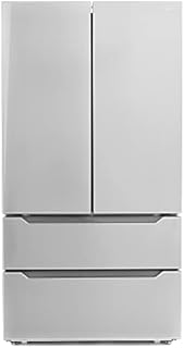 COSMO FDR225RHSS 36 in 22.5 cu. ft. 4-Door French Door Refrigerator with Recessed Handle in Stainless Steel, Counter Depth