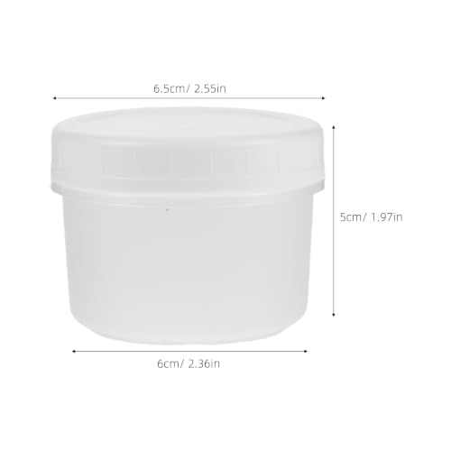 Operitacx 20pcs Yogurt Container with Lid - Mini Plastic Food Storage Containers - 120ml Portion Snack Boxes Fruit and Yogurt Cups - Reusable Dessert Jars for Takeout, Meal Prep - Image 2