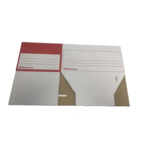 BOITES ARCHIVES TRANSFER FILES BLANCHE ET ROUGE 335 X 100 X 245 MM LOT : 25