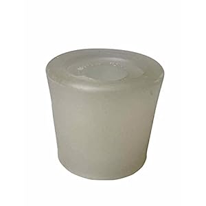 Speidel-rubberen stop, rood, 17 mm boring ❀ 38 x 45 mm conisch