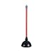 Boardwalk 528188 18 in. Plastic Handle 5.63 in. dia. Toilet Plunger - Red/Black (6/Carton)