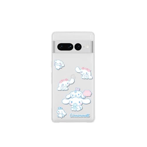 RUNNUT Google Pixel 8a 専用 保護 ケース Pixel 8a 対応 かわいい シナモロール クリア Android カバー ピクセル 8a 薄型 耐衝撃 TPUソフト スマホケース 韓国 超軽量 可愛い おしゃれ 透明 人気 携帯カバ