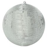 Bola espejada MR DJ USA MB16 de 16 pulgadas recubierta con vidrio espejado de alta calidad e incluye motor para bola espejada miniatura 1