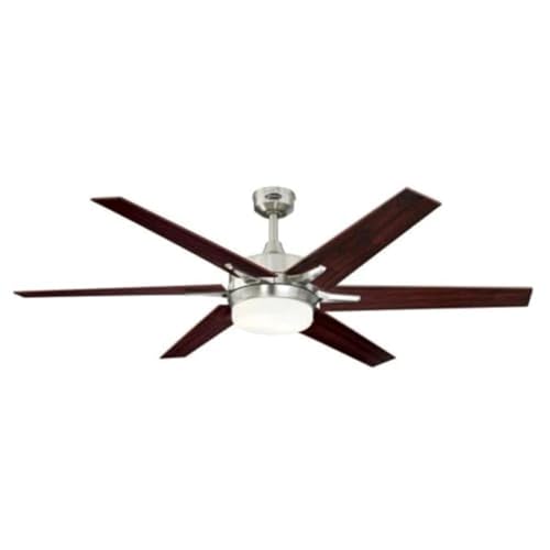 Image of Westinghouse 74003B00 Cayuga Smart Ceiling Fan, 60-Inch, Brushed Nickel