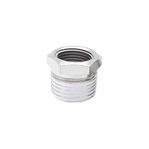 Accesorio roscado BD0203 de paso recto macho-hembra de 1/4" a 3/8" 2