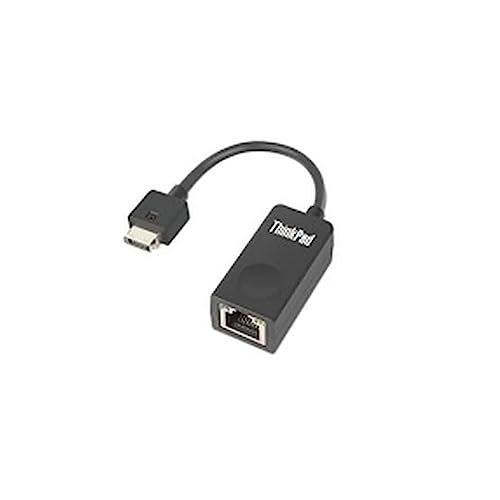 Lenovo 4X90Q84427 Adaptador y Tarjeta de Red Ethernet - Accesorio de Red (Alámbrico, USB Tipo C, Ethernet, Negro)