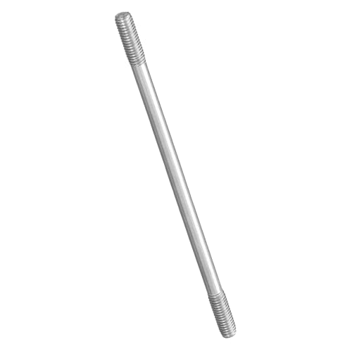 METALLIXITY 2Pcs Double End Threaded Stud Screw(M5x200) SS304 Silver