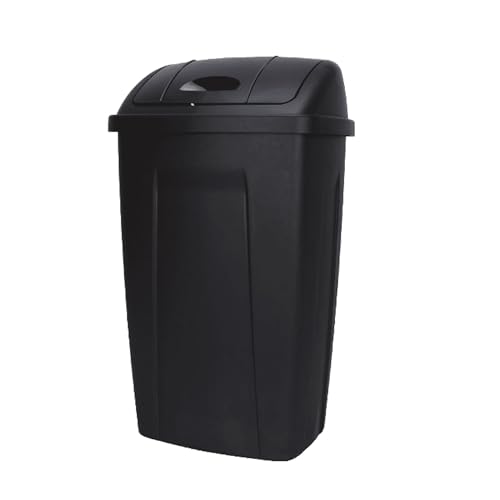 Caneca de Basura Negra de Plástico 13 Galones