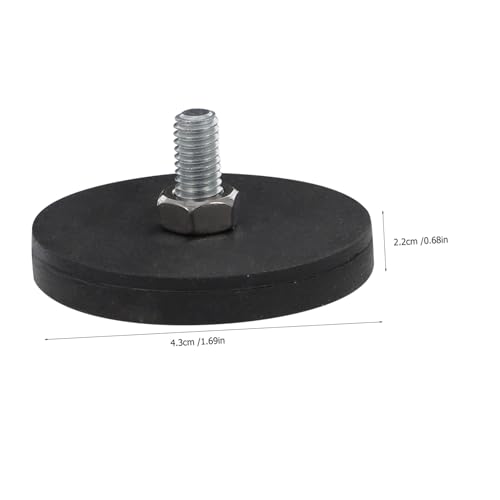 Soporte magnético rosca macho M6 con imanes de goma antideslizantes 2