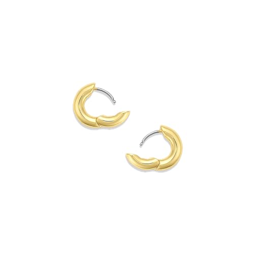 gorjana - Lou Huggies 1/2" Drop - 18K Gold-Plated Finish - Secure Hinge Closure - Stylish Hoop Earrings, Ideal for Ear Stack - Complimentary Gift Packaging - Perfect for Gifting2
