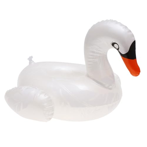 Vaguelly Flotador Inflable para Bebidas Forma De Cisne Soporte para Botellas De Cerveza y Agua Accesorio Divertido para Piscinas y Playas Diseño Ligero y Seguro