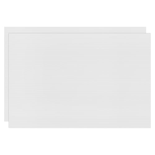 Image of M METERXITY 2-Pack Corrugated Plastic Sheets, 12 Inch x 18 Inch Waterproof Blank Corrugated Poster Board Yard Signs for Garage Sale /Office /Classroom /Party /Lawn Sign Road [3mm Thick, White]
