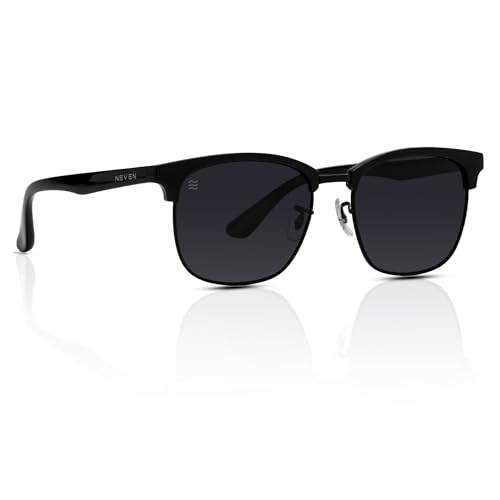 NEVEN Highland Men's Polarized Sunglasses - Retro, Horn Rimmed Square Sunglasses - Stylish Fashion Glasses for Any Occasion.