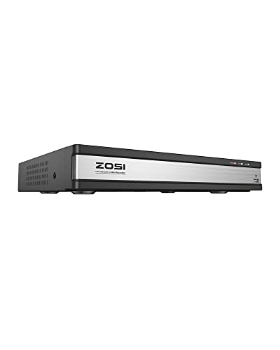 ZOSI 16CH PoE NVR mit 4TB Festplatte Videoüberwachung Rekorder für IP PoE Kamera 2MP 5MP 8MP 4K, Funktioniert Nur mit ZOSI PoE Kameras