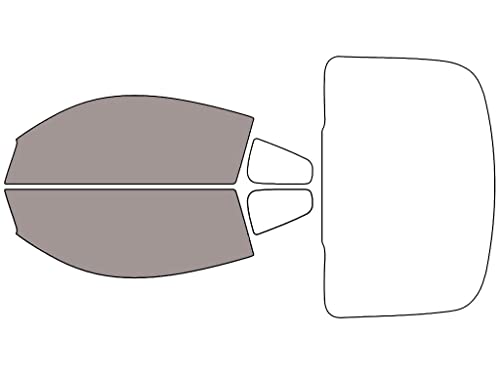 Rvinyl Window Tint Kit Compatible with Nissan 350Z 2003-2008 (Coupe) - Front Precut Kit - 50%