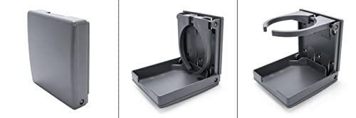 Portavasos ajustable para camper y RV, 2 piezas, gris miniatura 2