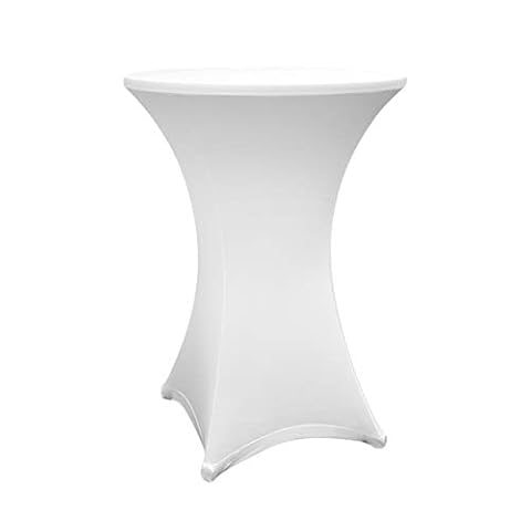 Lumaland 1 x wysokiej jakości pokrowiec na stół koktajlowy 70-75 cm, certyfikat Öko-Tex®, rozciągliwy, szybkoschnący, ze wzmocnieniem w obszarze stóp, nadaje się do prania, łatwy w pielęgnacji i