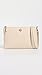 Tory Burch Women's Mercer Pebbled Wallet Crossbody, New Cream, One Size