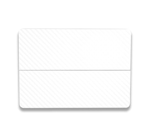 Image of MightySkins Carbon Fiber Skin Compatible with Microsoft Surface Laptop Studio 2 (2023) Full Wrap Kit - Solid White | Protective, Durable Textured Carbon Fiber Finish | Easy to Apply | Made in The USA