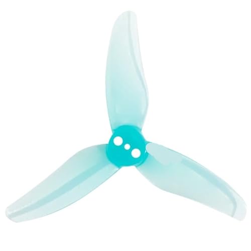 Hélice PC à 3 pales 1.5mm G 2512 hélice tripale quadricoptère racer 2.5 pouces bleu