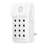 iDiskk 1Pack Air Purifier for home with Ionizer &Motion Sensor Night Light, Mini Portable Plug in Purifier for Bedroom, Bathroom, Office, Air Cleaner for Odor, Smoke, Pet Dander, Dust, White