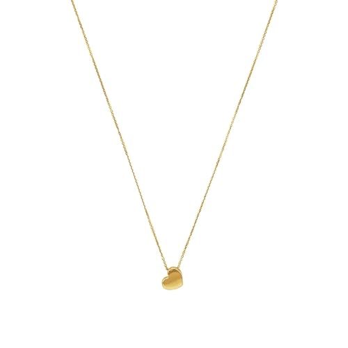 Amor Kette mit Anhänger Damen Halsschmuck, 42 cm, Gold, Herz, Kommt in Schmuck Geschenk Box, 2022969